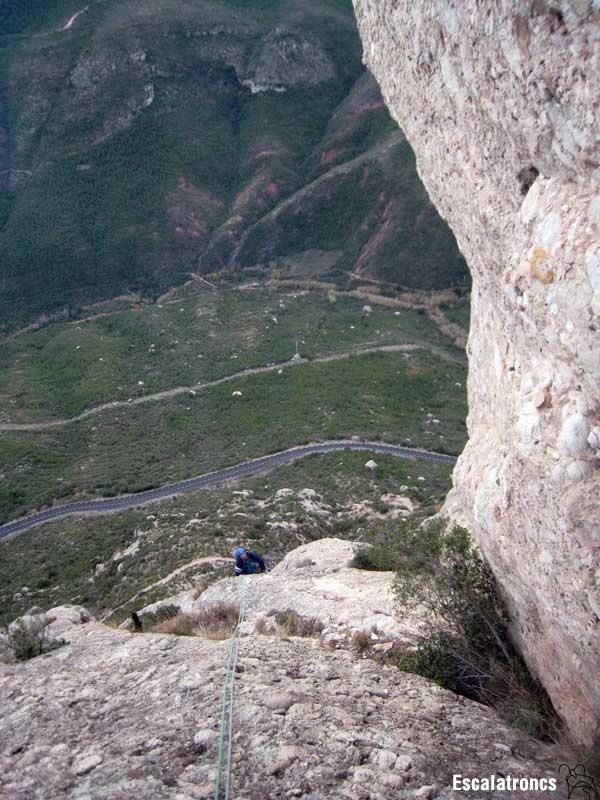 El Sr.Doria recorrent els darrers metres de la via